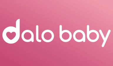Dalo Baby ordmærke på brandpink