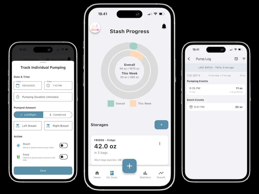 Dalo Milk Stash App Preview